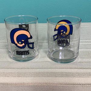 Rams Glasses From Mobil Oil
